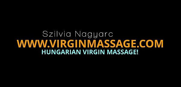  Silvia a virgin babe from Hungary massaged